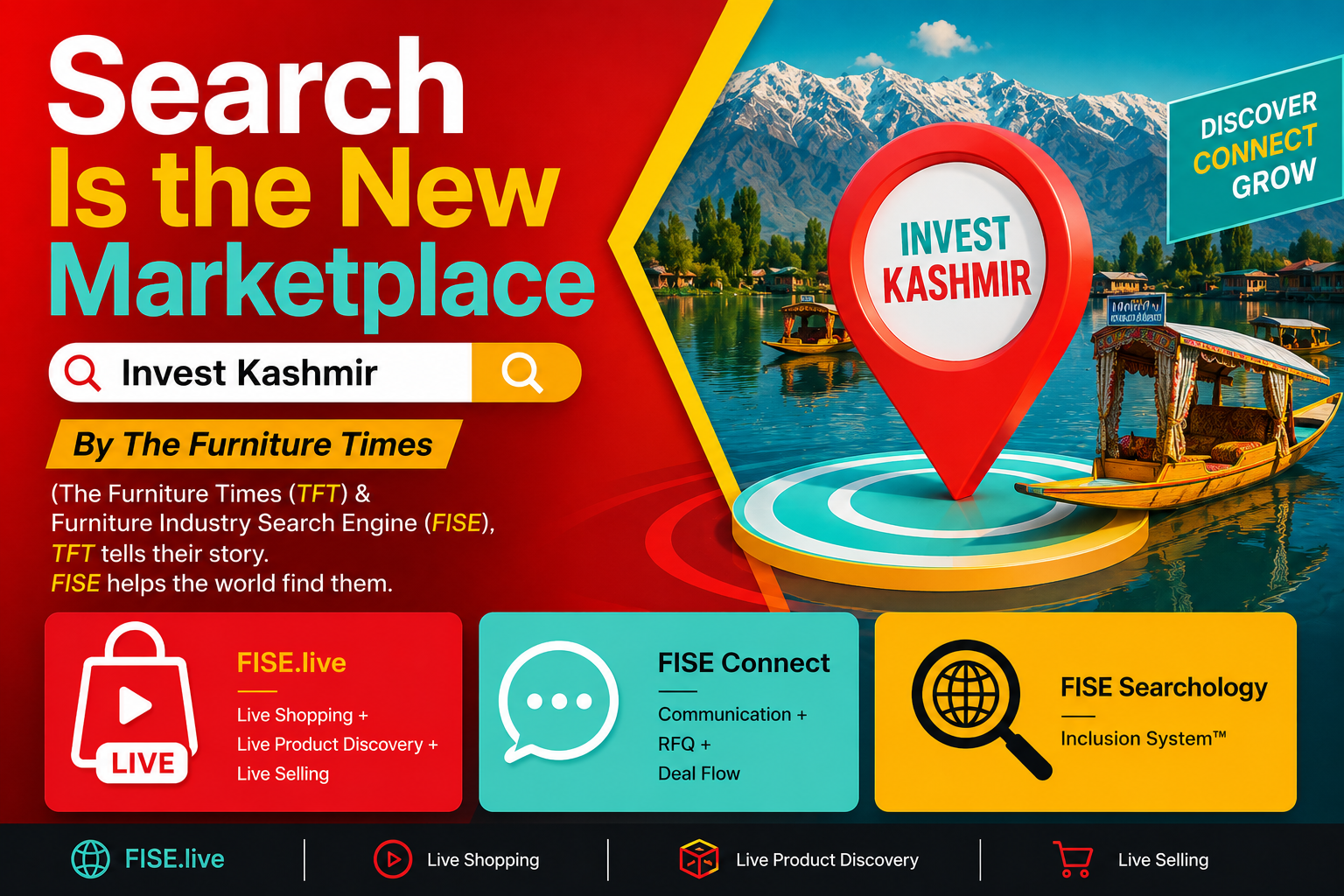 Search is the New Marketplace How Invest Kashmir, The Furniture Times and FISE Live Are Building the Global Visibility Engine That Gives Every Maker a Chance to Be Found